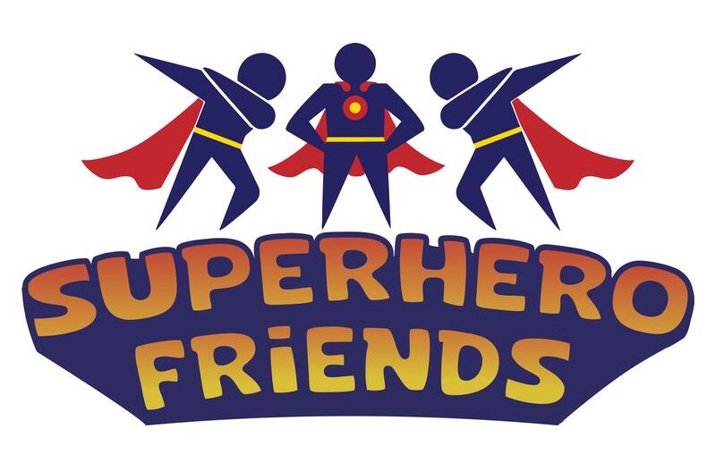 SUPERHERO FRIENDS LOGO